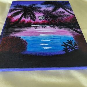 Tropical Sunset Canvas Art